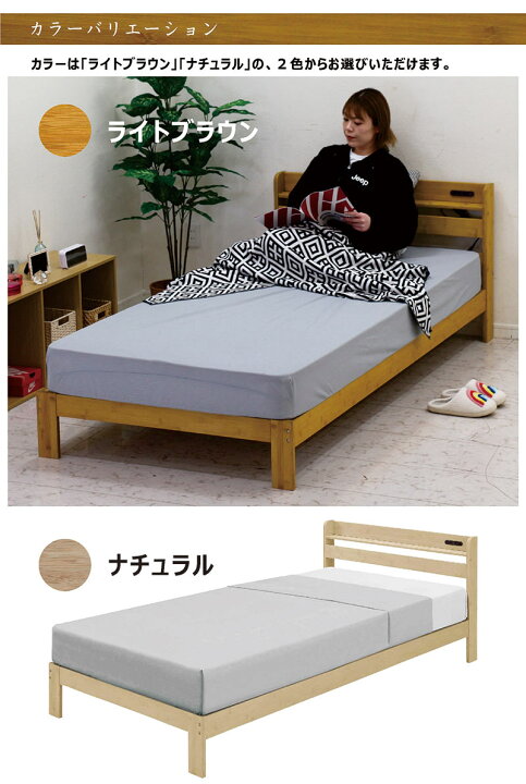 楽天市場】シングル ベッド マットレス付き ボンネルコイル シングル 