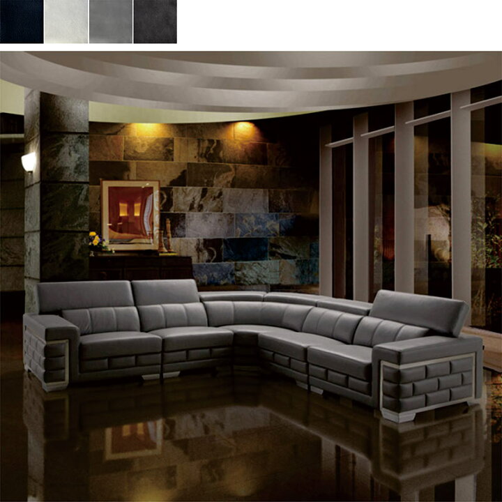 楽天市場】本革 コーナーソファ 5人掛け ソファー l字 高級感 重厚感  