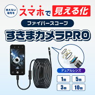 楽天1位獲得！ 【2つのカメラでよく見える！】デュアルレンズ ファイバースコープ 内視鏡カメラ マイクロ…