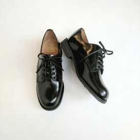 【 再入荷 】Sanders サンダースPLAIN TOEBLACK革靴 レディース