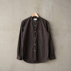 Manual Alphabet マニュアル アルファベットLOOSE FIT BAND COLLAR SHIRT 2シャツ メンズ レディース