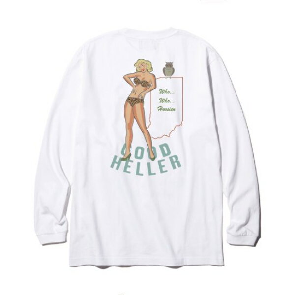 GOOD HELLER LEOPARD PINUP GIRL L/S TSHIRT トップス メンズ