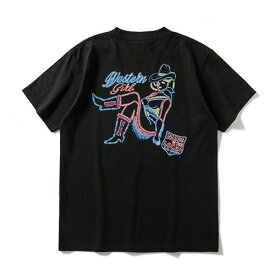 GOOD HELLER グッドヘラーNEON SIGN GIRL S/S TSHIRTトップス メンズ