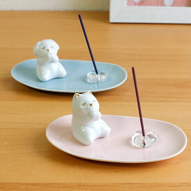 ペット仏具 線香立て お祈り犬香立てセット038-166 可愛い