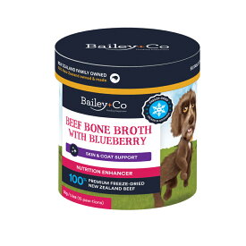 【ベイリーコー】　Bailey+Co　フリーズドライ　ビーフボーンプロス　ブルーベリー