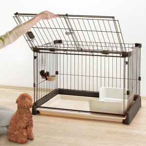 リッチェル もっとお掃除簡単ペットサークル 90-60 (犬小屋・ケージ 
