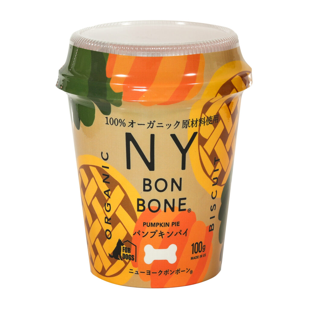 売れ筋ランキングも掲載中！ 【レッドハート】NY BON BONE ニューヨークボンボーン パンプキンパイ カップ 100g 5ビスケット・クッキー