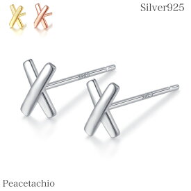 ＼18日限定！20％off／《金属アレルギー対応》セカンドピアス ピアス シルバーピアスシルバー Silver925 18Kコーティングクロス エックスプレゼント プチギフト 贈り物 専用収納ケース付