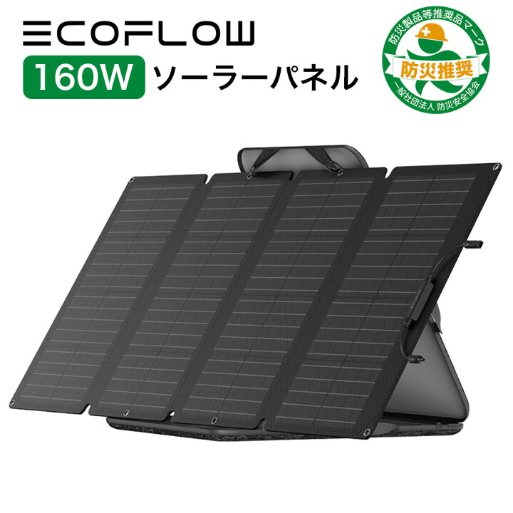 楽天市場】ソーラーパネル 160W EcoFlow ソーラー充電器 太陽光発電 