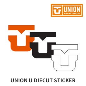UNION U DIECUT 6.5inch ユニオン ダイカットロゴ スノーボード ユニオン ステッカー ブラック ホワイト オレンジ 日本正規品 2021-22 2022 2023