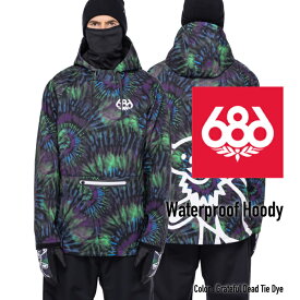 2022-23 686 WATERPROOF HOODY Grateful Dead Tie Dye Snowboards Wear シックスエイトシックス ウォータープルーフフーディ グレイトフルテッドタイダイ スノーボード ウエアー 日本正規品