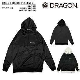 2022-23 DRAGON BASIC BONDING PULLOVER Black Gray/Black White/Black スキー スノーボード ドラゴン ウエア パーカー プルオーバー 撥水 日本正規品