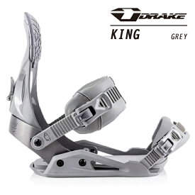 2022-23 DRAKE KING Grey スノーボード バインディング ビンディング ドレイク キング グレー 2023 BINDINGS 日本正規品 型落ち アウトレット