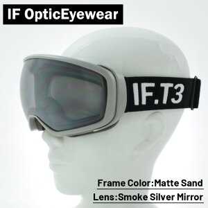 XL[ Xm[{[h S[O 2022-23 if T3 Matte Sand SMOKE SILVER MIRROR SKI SNOWBOARDS GOGGLES S[O XL[ Xm[{[h ACGt eB[X[ 2023 {Ki