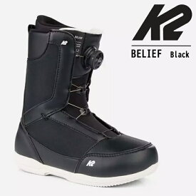 2022-23 K2 BELIEF Black SNOWBOARD BOOTS ケーツー ビリーフ ブラック 黒 スノーボード ブーツ レディース ボア BOA 2023 日本正規品
