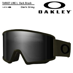2022-23 OAKLEY TARGET LINE L Dark Brush Dark Grey OO7120-13 GOGGLES ゴーグル スキー スノーボード オークリー フライトデッキ 2023 日本正規品 予約商品