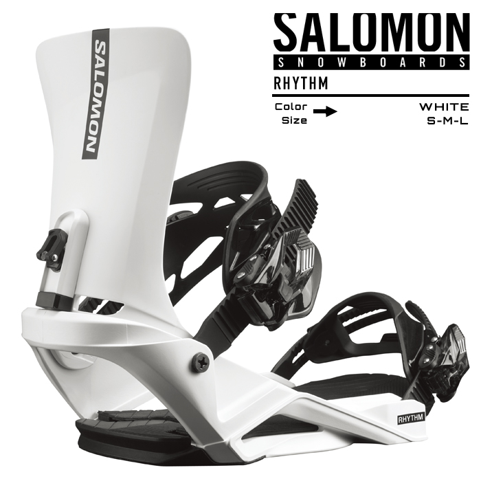 楽天市場】2022-23 SALOMON RHYTHM White スノーボード ビンディング
