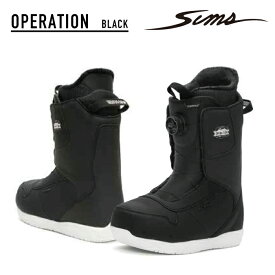 2022-23 SIMS OPERATION Black Snowboard Boots スノーボード ブーツ メンズ シムス オペレーション ブラック Boa ボア ダイヤル 2023 日本正規品