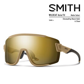 2022-23 SMITH WILDCAT ASIA FIT Matte Safari ChromaPop Black Gold & Clear 205000914 SUNGLASS サングラス スポーツ アウトドア スミス ワイルドキャット アジアンフィット 2023 日本正規品