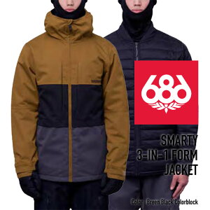 2023-24 686 MEN'S SMARTY 3-IN-1 FORM JACKET Breen Black Colorblock VbNXGCgVbNX Nn` Xm[{[hEFA Y WPbg 2024 {Ki