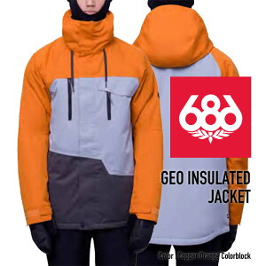 2023-24 686 MEN'S GEO INSULATED JACKET Copper Orange Colorblock VbNXGCgVbNX Nn` Xm[{[hEFA Y WPbg 2024 {Ki