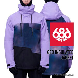2023-24 686 MEN'S GEO INSULATED JACKET Violet Colorblock VbNXGCgVbNX Nn` Xm[{[hEFA Y WPbg 2024 {Ki