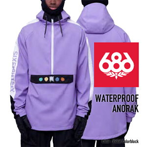 2023-24 686 MEN'S WATERPROOF ANORAK Violet Colorblock VbNXGCgVbNX Nn` Xm[{[hEFA Y AmbN WPbg 2024 {Ki