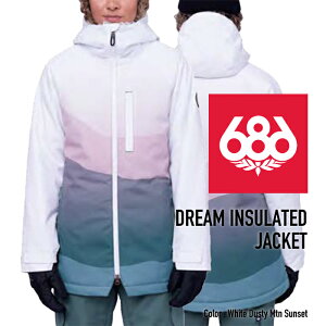2023-24 686 WOMEN'S DREAM INSULATED JACKET White Dusty Mtn Sunset VbNXGCgVbNX Nn` Xm[{[hEFA WPbg fB[X EBY 2024 {Ki
