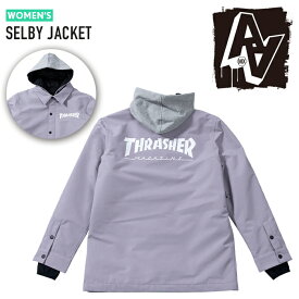 2023-24 AA HARDWEAR CO. SELBY JACKET Thrasher Purple Snowboards Wear ダブルエー ハードウエア セルビー ジャケット スラッシャー パープル 紫 レディース スノーボード ウエアー 2024 日本正規品