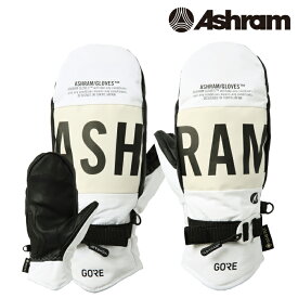 2023-24 ASHRAM DOGMA White アシュラム ドグマ スノーボード グローブ ミット 2024 日本正規品