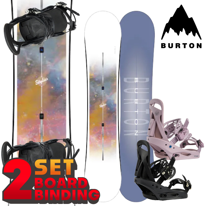 スノーボード 2点セット2023-24 BURTON STYLUS - CITIZEN バートン 板 バインディング ビンディング 金具 2024  日本正規品 | Woven
