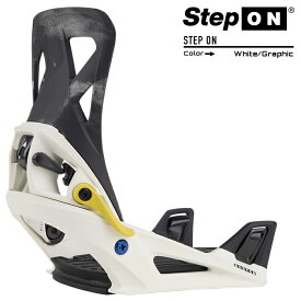 2023-24 BURTON MEN'S STEP ON Re:Flex White/Graphic バートン メンズ ステップオン ホワイトグラフィック スノーボード バインディング ビンディング 2024 日本正規品