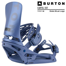 2023-24 BURTON CARTEL EST Slate Blue/Logo バートン カーテル イーエスティ スレートブルーロゴ メンズ スノーボード バインディング ビンディング 2024 日本正規品