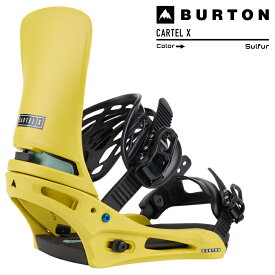 2023-24 BURTON CARTEL X Re:Flex Sulfur バートン カーテル エックス リフレックス サルファー メンズ スノーボード バインディング ビンディング 2024 日本正規品