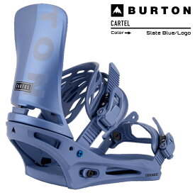 2023-24 BURTON CARTEL Re:Flex Slate Blue/Logo バートン カーテル リフレックス スレートブルーロゴ メンズ スノーボード バインディング ビンディング 2024 日本正規品