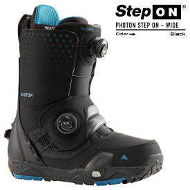 2023-24 BURTON PHOTON STEP ON WIDE Black バートン フォトン ステップオン ワイド ブラック 黒 メンズ スノーボード ブーツ 2024 日本正規品