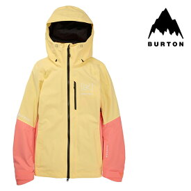 バートン ウェア ジャケット 23-24 BURTON WOMEN'S [AK] UPSHIFT GORE-TEX 2L JACKET Buttermilk/Reef Pink レディース ウィメンズ 女性 ゴアテックス スノーボード 日本正規品