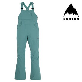 バートン ウェア パンツ 23-24 BURTON WOMEN'S AVALON STRETCH 2L BIB PANTS Rock Lichen レディース ウィメンズ 女性 ビブパンツ スノーボード 日本正規品