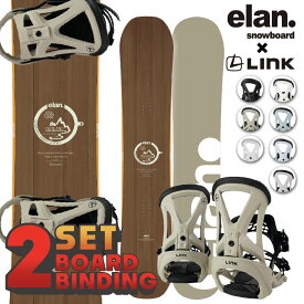 スノーボード 2点セット2023-24 ELAN OUTLAND - LINK GRD-2 エラン リンク 板 バインディング ビンディング 金具 2024 日本正規品