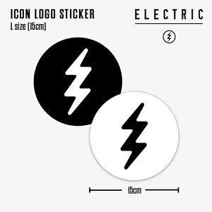 ELECTRIC ICON LOGO STICKER LTCY GNgbN ACR S XebJ[ ubN zCg V[ ނ Xm[{[h 2024 {Ki