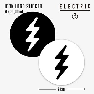 ELECTRIC ICON LOGO STICKER XLTCY GNgbN ACR S XebJ[ ubN zCg V[ ނ Xm[{[h 2024 {Ki