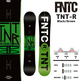 2023-24 FNTC TNT R Black/Green エフエヌティシー ティエヌティ ロッカー グラトリ ブラック 黒 メンズ レディース スノーボード 板 Snowboards 2024 日本正規品