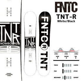 2023-24 FNTC TNT R White/Black エフエヌティシー ティエヌティ ロッカー グラトリ ホワイト 白 メンズ レディース スノーボード 板 Snowboards 2024 日本正規品