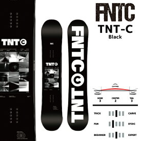 2023-24 FNTC TNT C Black エフエヌティシー ティエヌティ キャンバー グラトリ ブラック 黒 メンズ レディース スノーボード 板 Snowboards 2024 日本正規品
