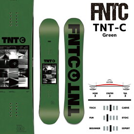 2023-24 FNTC TNT C Green エフエヌティシー ティエヌティ キャンバー グラトリ グリーン 緑 メンズ レディース スノーボード 板 Snowboards 2024 日本正規品