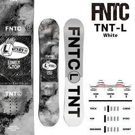 2023-24 FNTC TNT L White エフエヌティシー ティエヌティ ローダブルキャンバー グラトリ ホワイト 白 メンズ レディース スノーボード 板 Snowboards 2024 日本正規品