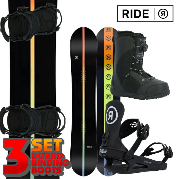 楽天市場】スノーボード 3点セット2023-24 RIDE HEARTBREAKER - CL-2  