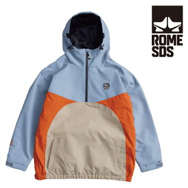 2023-24 ROME SDS OG PULLOVER Jacket Gray Blue ローム スノーボード ウェア ジャケット 2024 日本正規品