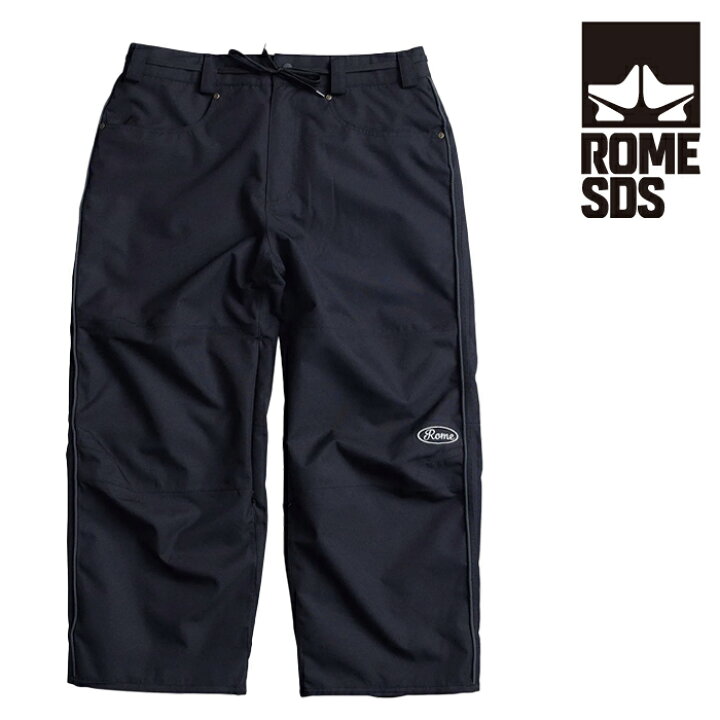 楽天市場】2023-24 ROME SDS BAGGY Pants Black ローム スノーボード 