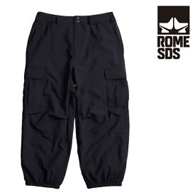 2023-24 ROME SDS BAGGY CARGO Pants Stretch Black ローム スノーボード ウェア パンツ 2024 日本正規品